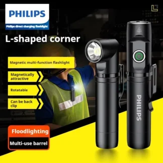 Philips 2025 Nueva antorcha de trabajo magnética SFL2201 90 ° Luz de esquina de faro de emergencia giratoria para todo tipo de trabajo profesional