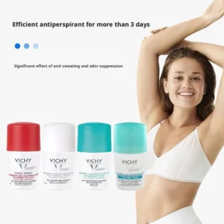 Loción antitranspirante Vichy inhibe la secreción del sudor fragancia refrescante loción antitranspirante de bola suave y no irritante