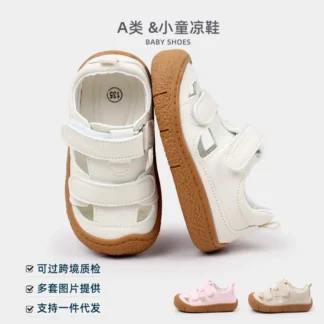 Zapatilla de deporte para niños, diseño hueco, sandalias de primavera y verano, estilo para recién nacidos, niños pequeños, zapatos deportivos para caminar al aire libre, moda 2024 BM11