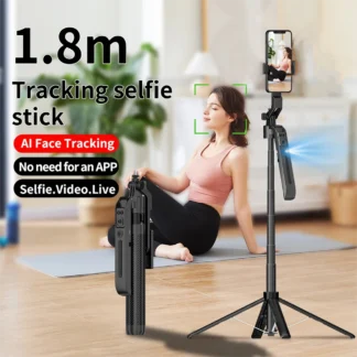 2025 NUEVO 1,8 M Selfie Stick Trípode Soporte para teléfono móvil Monopié con control remoto inalámbrico para iPhone Samsung Huawei Xiaomi Smartphone