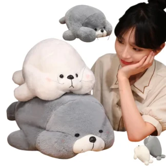 Sello de simulación de animales de organismo marino, decoración del hogar Súper suave, divertido y Adorable, regalo de cumpleaños para niñas y niños, cojín trasero, 85cm, nuevo