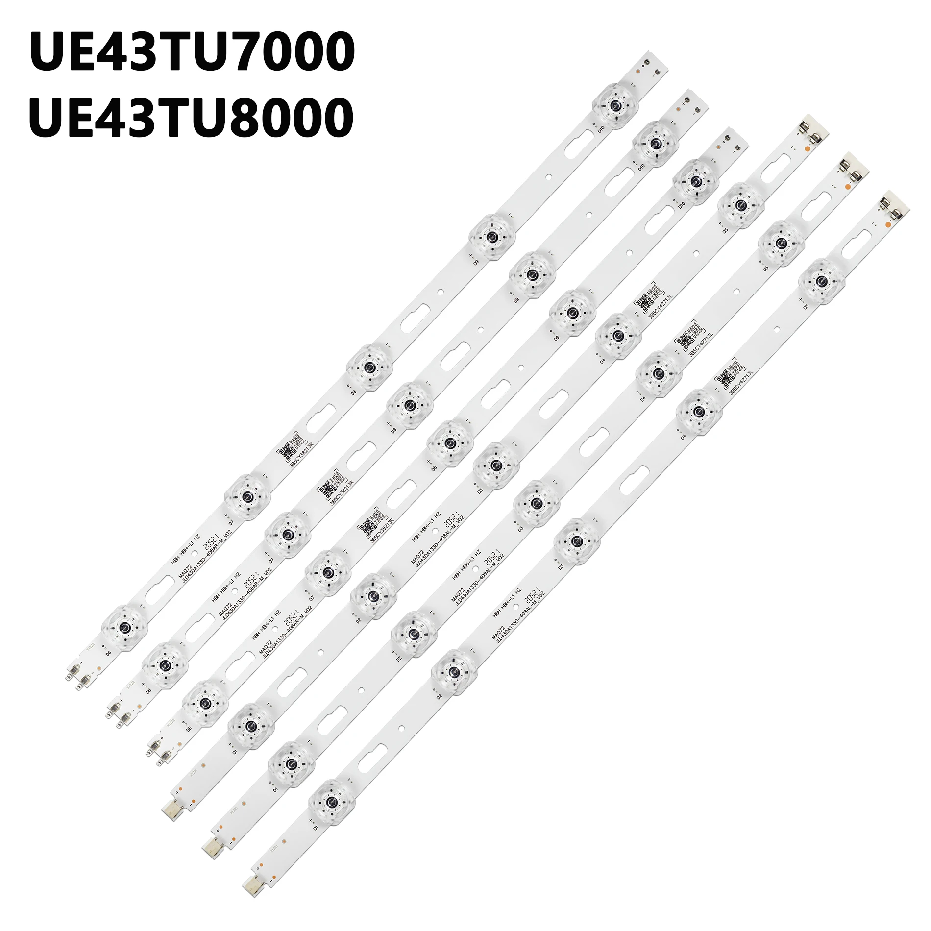 Kit Barra de retroiluminación LED UE43TU7540U UE43AU7560 UE43TU7540 GU43TU8079 UN43AU7000FXZX UN43AU7000F UN43AU7000P UN43AU7000 UE43TU7170