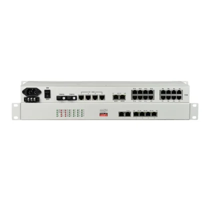 8 canales de voz FXO FXS sobre multiplexor de fibra óptica Ethernet y convertidor de teléfono a fibra óptica