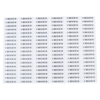 108 Uds. Etiquetas antirrobo acústicas para ropa, etiquetas adhesivas de seguridad, pegatina de plástico sensible al calor