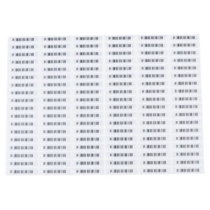 108 Uds. Etiquetas antirrobo acústicas para ropa, etiquetas adhesivas de seguridad, pegatina de plástico sensible al calor