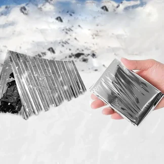 Manta térmica plegable de emergencia, sombrilla impermeable a prueba de viento, refugio de rescate para acampar al aire libre, senderismo, equipo de supervivencia