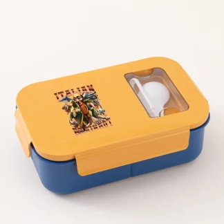 Fiambrera italiana Brainrot con patrón de dibujos animados, fiambrera Bento estampada, Tung Tungtung, Sahur, Telala, divertido tiburón, contenedores de almacenamiento de alimentos