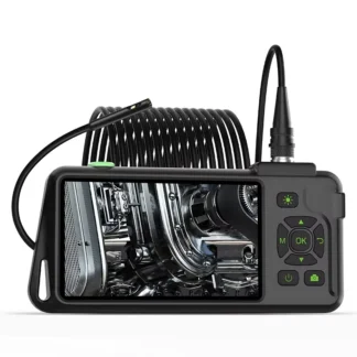 Endoscopio Industrial con pantalla IPS de 5 pulgadas, cámara de vídeo con enfoque automático HD1080P, boroscopio de inspección de tuberías de doble lente Triple, resistente al agua