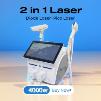 2 en 1 4000W Soprano Titanio Hielo Platino Diodo 755 808 1064nm 4 Longitud de onda Máquina láser Indolora