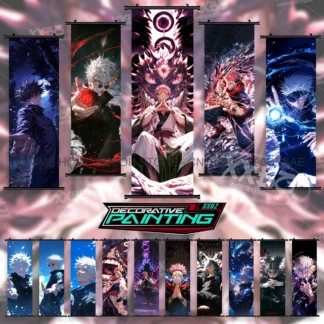 Póster de Anime Jujutsu Kaisen, lienzo impreso para habitación, pintura colgante, arte de pared, Megumi Fushiguro, rollos, imagen, Mural para decoración del hogar