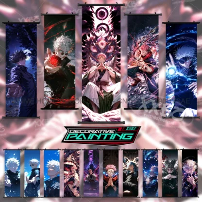 Póster de Anime Jujutsu Kaisen, lienzo impreso para habitación, pintura colgante, arte de pared, Megumi Fushiguro, rollos, imagen, Mural para decoración del hogar
