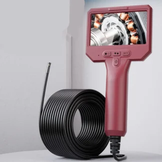 Pantalla IPS de 5 pulgadas, endoscopio de doble lente de 2MP, 1080P, boroscopio CMOS, vista lateral y frontal, otoscopio de inspección IP66 resistente al agua