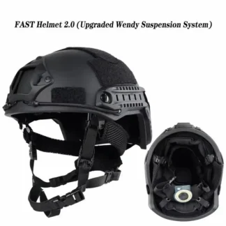 Casco táctico rápido Kevlar, casco táctico rápido de alta calidad, casco táctico con almohadilla flotante suspendida FAST Wendy, caza al aire libre