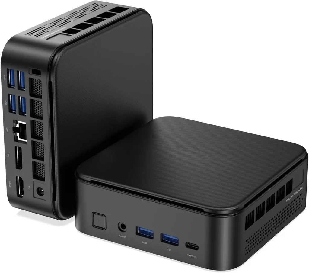 Mini PC con AMD 7 PRO 5875U, miniordenador SSD M.2 de 16 GB DDR4 512 GB, mini PC para juegos con USB tipo C, compatible con computadoras de escritorio