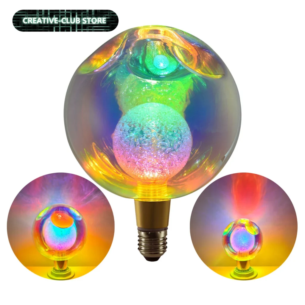 E27 P90 P120 P150 bombilla LED de bola redonda AC 220V 3W lámpara Retro Vintage iluminación decorativa lámpara decorativa Edison luces de ambiente