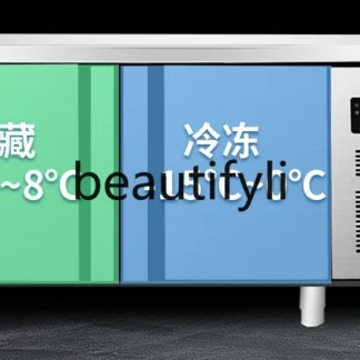 Gabinete de doble temperatura de acero inoxidable, banco de trabajo, congelador, cocina, dormitorio, mesa de operación, conservación fresca, congelación