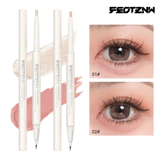 Feotznw Bolígrafo tridimensional de doble cabeza, brillo tridimensional, sin manchas, utiliza los labios y los ojos