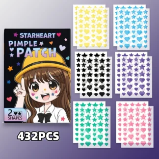 432 piezas de parches multicolores para el acné, parches para el acné facial, parches corrector para el acné y parches para espinillas, ultrafinos
