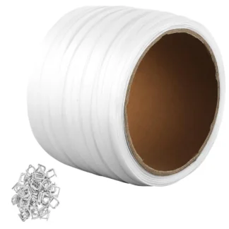 Rollo de flejado tejido para embalaje, correa de bandas de 1/2 "x 0,03" x 660 ', 882 libras