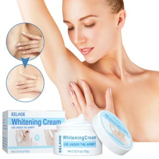 Crema blanqueadora, cuidado de belleza para cuello, espalda, piernas, codos, refrescante y suave, elimina la pigmentación e hidrata la piel