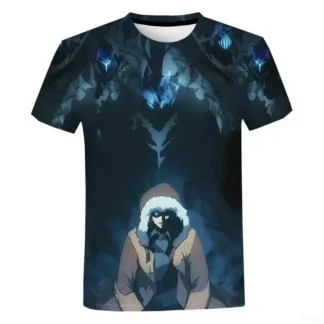 2025 verano Anime 3D impreso estilo mecánico camiseta de los hombres suelta Casual moda cuello redondo manga corta