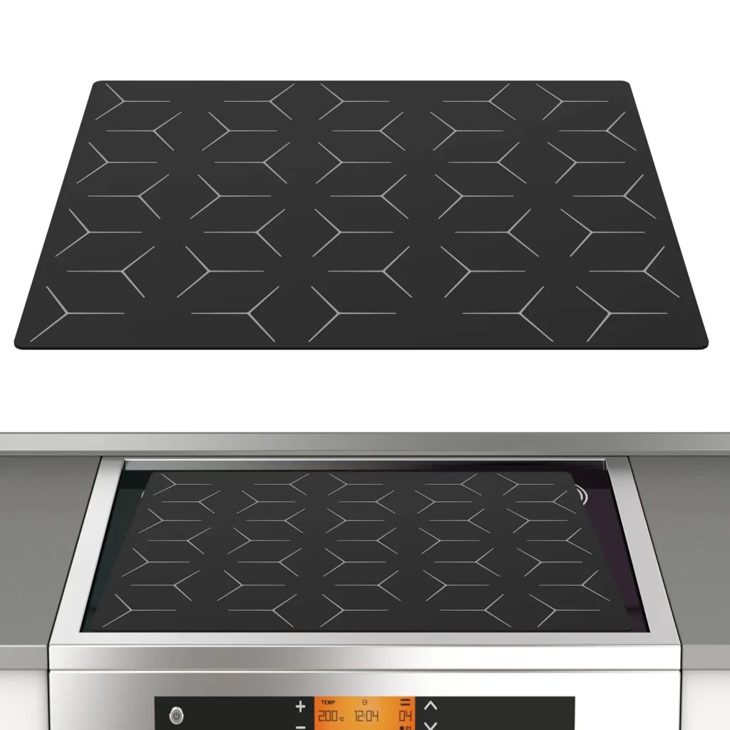 Estera protectora para placa de inducción, estera para estufa a prueba de polvo, cubierta antideslizante para Cocina de Inducción, Protector multifuncional para mesa de cocina