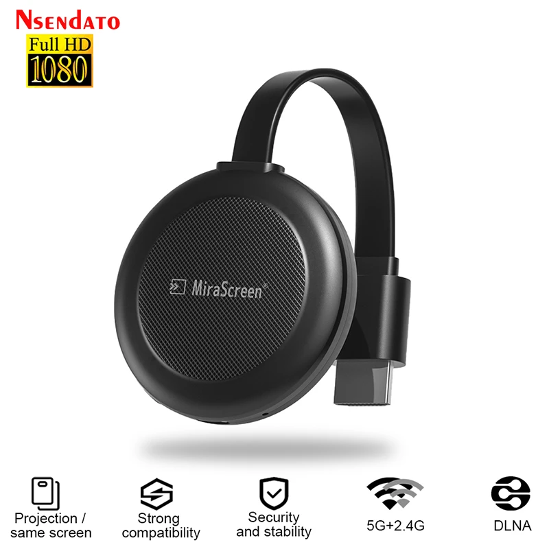 Mirascreen G38 5G Miracast inalámbrico para DLNA AirPlay Compatible con HDMI TV Stick receptor Wifi Display Dongle para IOS Android PC TV