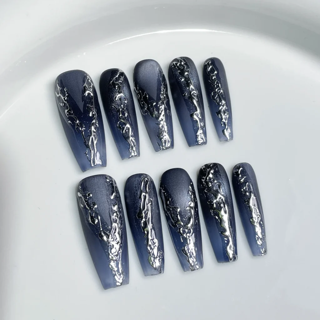 10 Uds. De uñas postizas hechas a mano, estilo chica picante, uñas adhesivas, uñas postizas, Uñas Наклад Ногти Faux Ongle