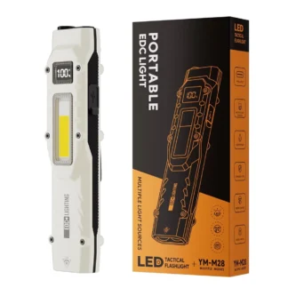 Linterna táctica pequeña recargable EDC luz LED con pantalla Digital 13 modos linterna de bolsillo con Clip para el hogar al aire libre