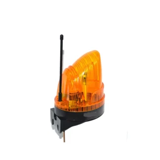 Antena LED o bombilla para exteriores de 12V, 24V, 220v, luz de alarma estroboscópica intermitente, lámpara de advertencia de emergencia, montaje en pared para abridor de puerta sin sonido