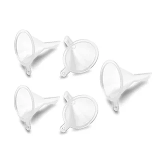 Mini embudos transparentes de viaje para botellas, aceite esencial, Perfume, botellas de laboratorio, productos químicos de laboratorio de ciencias, especias, 500 Uds.
