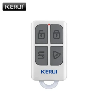 KERUI-llavero inalámbrico de 4 botones con Control remoto portátil de alto rendimiento para sistema de alarma de seguridad para el hogar, WIFI, GSM, PSTN