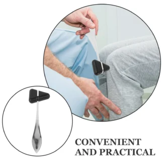 Martillo médico de acero inoxidable, martillo de prueba neurológica de diagnóstico, herramienta de percusión clínica para equipos de diagnóstico hospitalarios