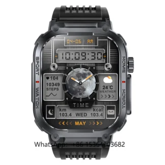 Reloj inteligente S320B para deportes al aire libre, 3 ATM, resistente al agua, monitoreo de oxígeno en sangre, llamadas BT, operación iOS, Control remoto en forma