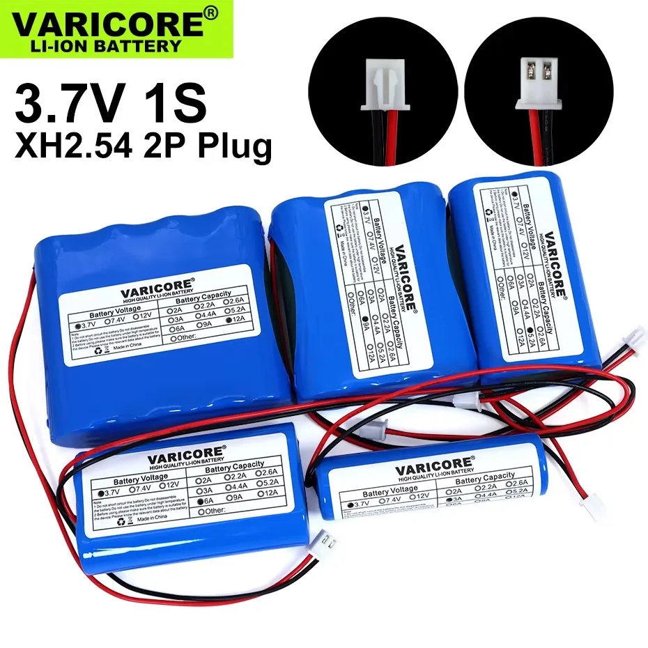 Paquete de batería de litio 3,7 V, 18650 mAh, 5200mAh, luz LED de pesca, Altavoz Bluetooth, 4,2 V, baterías DIY de emergencia + protección