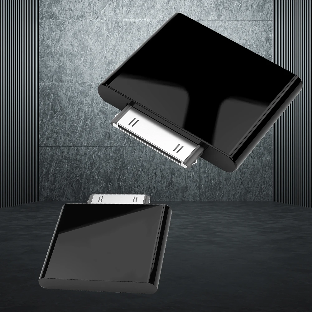 Transmisor compatible con Bluetooth de 30 pines, adaptador receptor inalámbrico negro/blanco de 40mA, profesional para Ipod