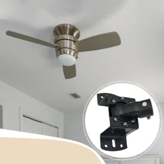 Soporte de montaje para ventilador de techo, accesorios, soporte para dosel negro, Kit de montaje para ventilador de techo para lámpara de dormitorio, dosel