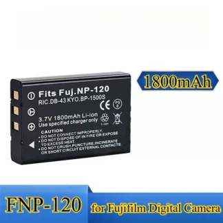 Batería de repuesto FNP-120 de 1800mAh para Fujifilm FinePix 603 M603 M603 Zoom F10, batería recargable de iones de litio para cámara digital
