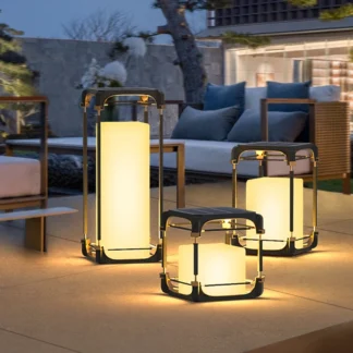 Lámpara de pie luminosa patio solar LED iluminación exterior lámpara no solar lámpara de jardín al aire libre decoración de jardín al aire libre