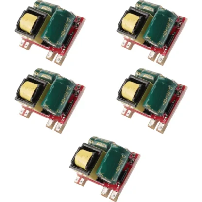 【Diseño elegante】 5PCS 300MA Módulo de alimentación conmutada aislado Módulo reductor AC-DC 220V 110V