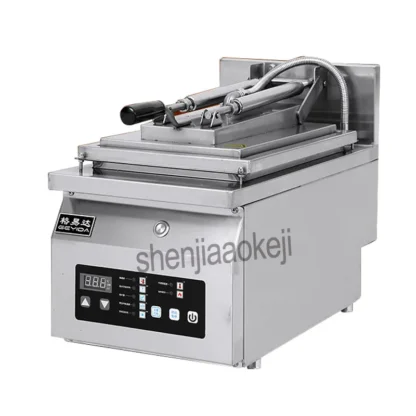 Sartén para dumplings comercial de 220v, máquina eléctrica para freír dumplings, freidora para dumplings, Control por ordenador Digital, termostato automático de 3200w