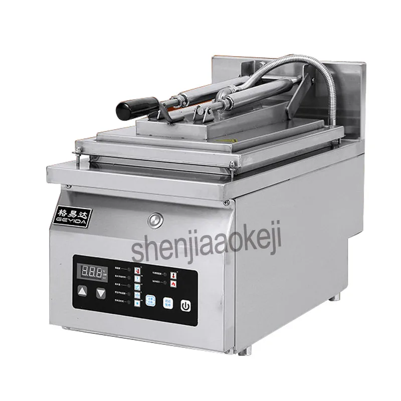 Sartén para dumplings comercial de 220v, máquina eléctrica para freír dumplings, freidora para dumplings, Control por ordenador Digital, termostato automático de 3200w