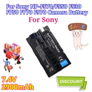 7,4 V 2900 mAh para batería de cámara Sony NP-F570/F550 F530 F750 F770 F970