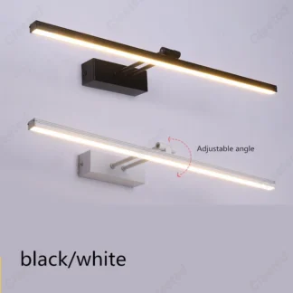 Lámparas de iluminación de moda con espejo cosmético para baño, faro de espejo europeo LED Simple y creativo moderno