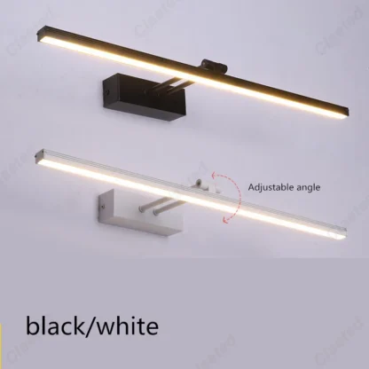 Lámparas de iluminación de moda con espejo cosmético para baño, faro de espejo europeo LED Simple y creativo moderno