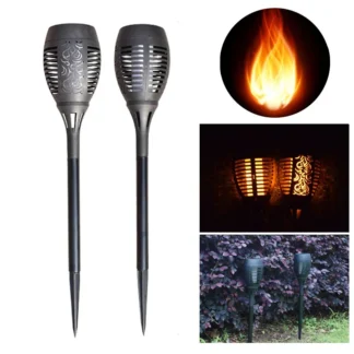 Nueva lámpara de llama LED solar, lámpara con mango, lámpara decorativa para exteriores, lámpara de paisaje decorativa para jardín
