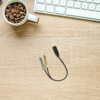 Adaptador de Audio para micrófono, conector de Metal, convertidor estéreo, accesorios de micrófono para el hogar, conector de Audio, accesorios de micrófono, 4 Uds.