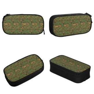 Estuche de lápices de camuflaje del bosque ruso, estuches de lápices de camuflaje militar del ejército, bolígrafos para niñas y niños, bolsas de almacenamiento grandes, papelería de oficina