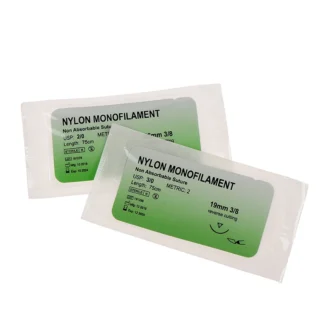 Gran oferta, 12 Uds., monofilamento de polipropileno, aguja de hilo médico, kit de práctica de sutura de hilo de entrenamiento de sutura quirúrgica