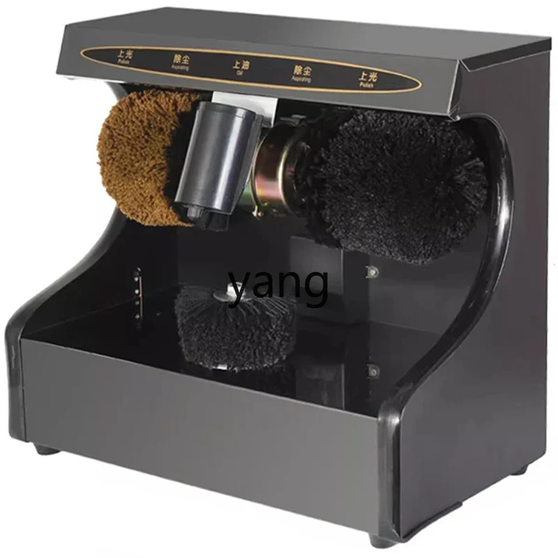CX-máquina de cepillo de zapatos pequeño para el hogar, pulidor de zapatos, doble motor, borde de zapato automático